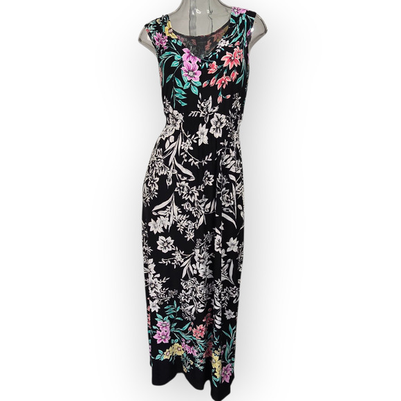 EnFocus Studio Color Splash Floral Maxi Dress Size M - Picture 4 of 9